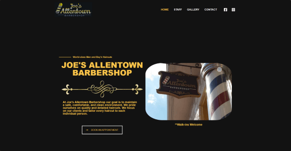 https://allentownbarbershop.com website screenshot